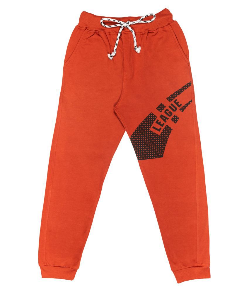     			Todd N Teen Boys Cotton Joggers, Trackpants, Sportswear (8 years) rust
