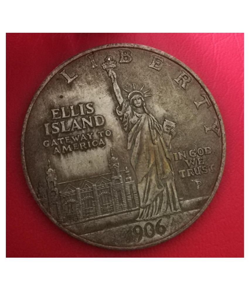 1986 liberty ellis island gateway to america coin