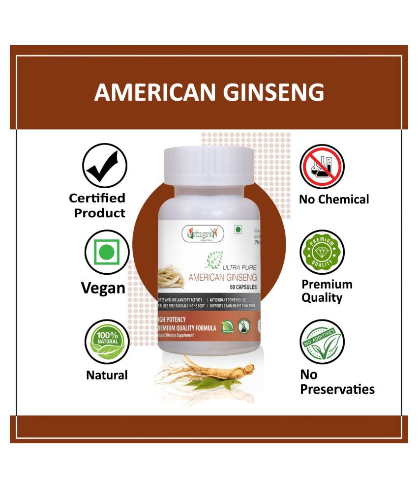 Ultra Pure American Ginseng Immunity Booster Health Supplement