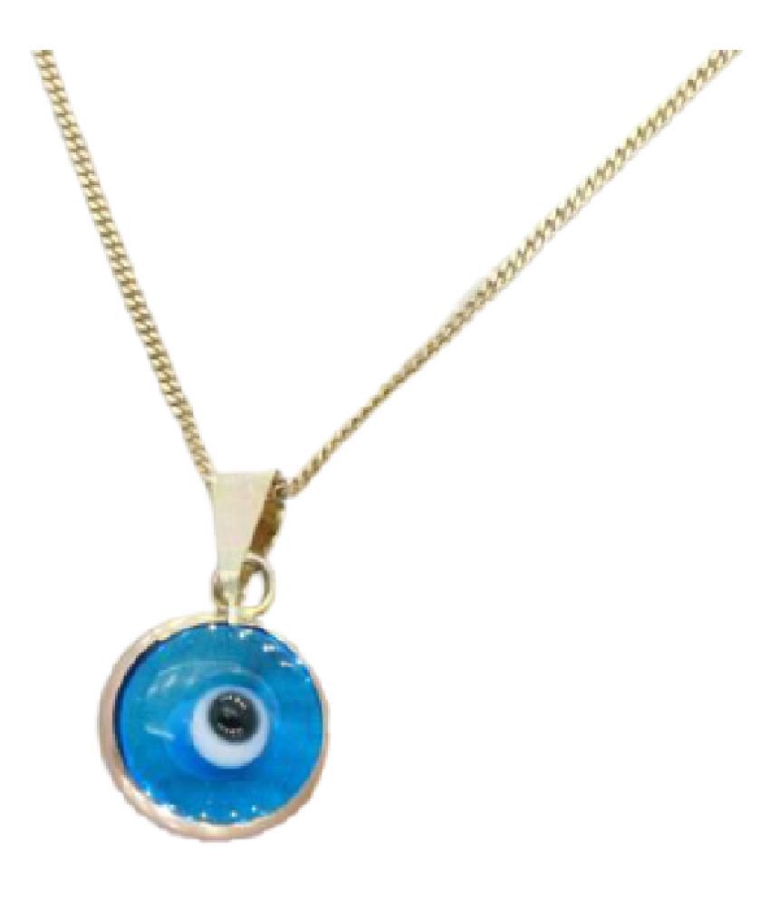 Zircon Evil Eye Blue Pendant/Locket for Women Gold-plated Copper ...