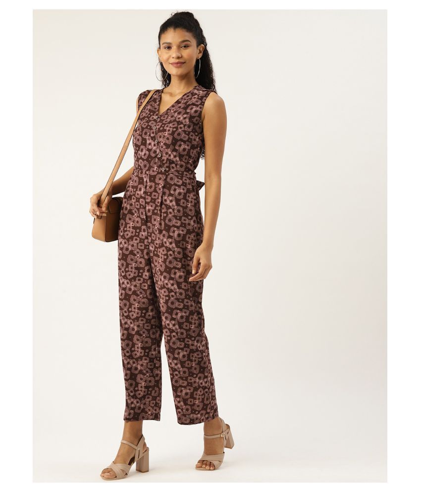 maroon jumpsuit