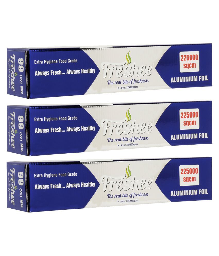     			Freshee 75m Aluminium Foil Paper Pack of 3