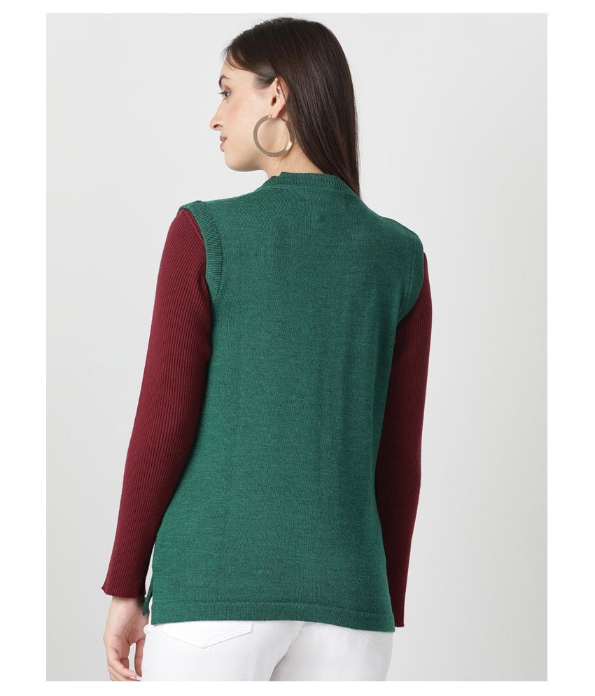 Buy Monte Carlo Pure Wool Green Buttoned Cardigans Online at Best Prices in India - Snapdeal