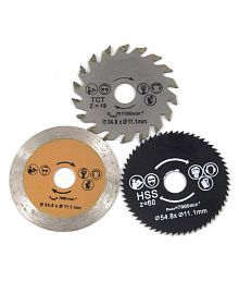 3pcs Cutting Wheel Set- HSS Saw Blade-Diamond Cutting Disc-TCT Saw Blade