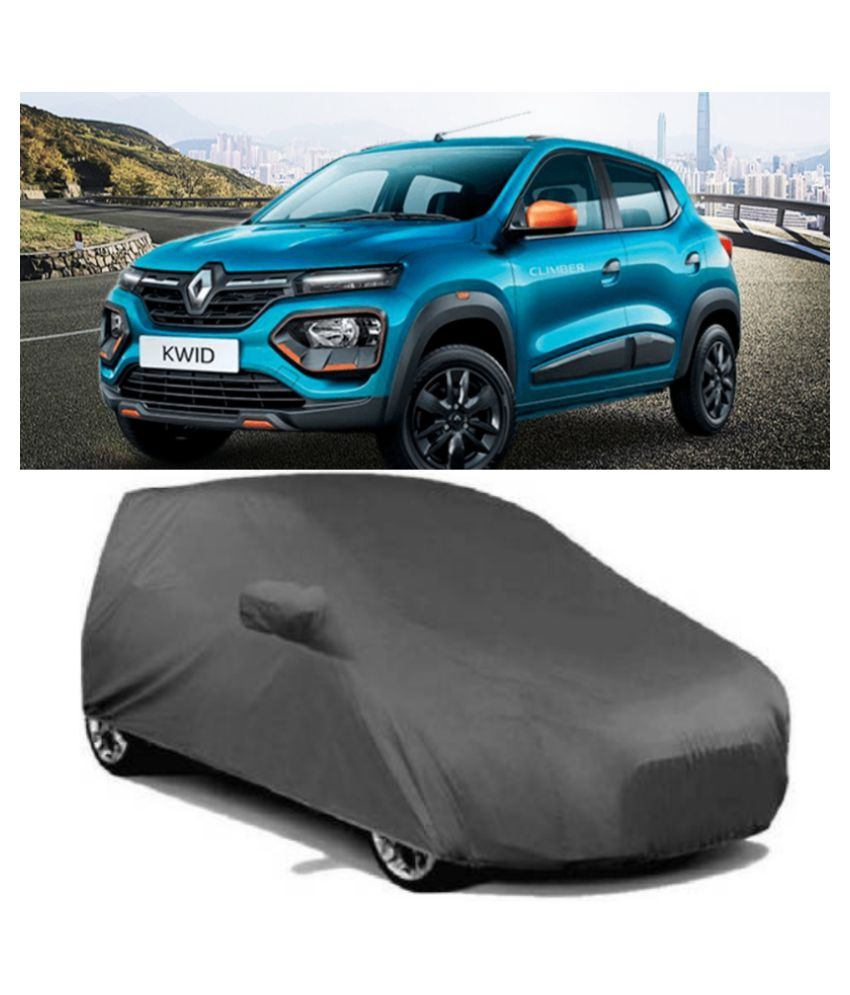 Chiefride Car Cover for Renault Kwid (With Mirror Pockets) (Gray) Buy
