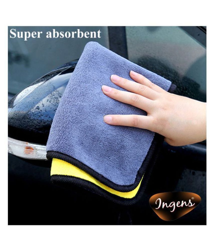 INGENS Microfiber Cloth for Car Cleaning and Detailing, Dual Sided