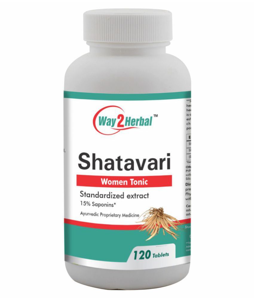 Way2Herbal Shatavari Tablets Tablet 120 no.s: Buy Way2Herbal Shatavari