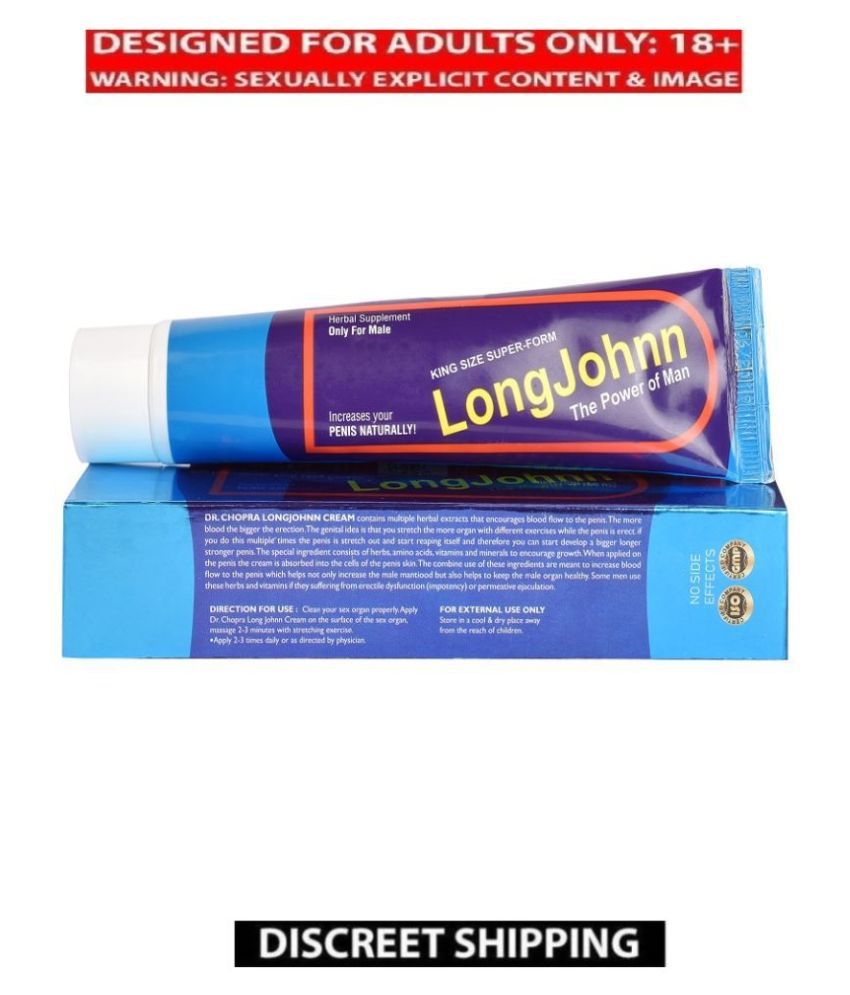 Dr Chopra LONG JOHN Cream for Penis enlargement 75 gm: Buy Dr Chopra ...