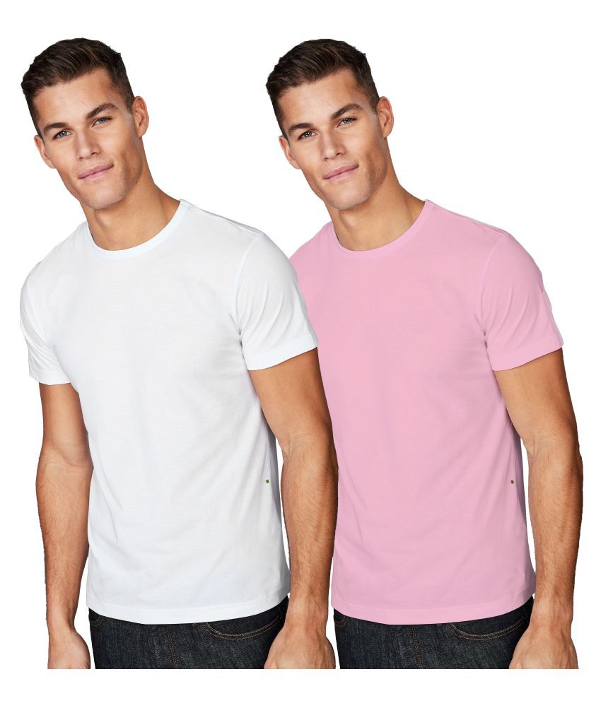     			ESPARTO Cotton Multicolor Solids T-Shirt