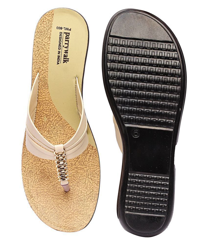 Parry Beige Slippers Price in India- Buy Parry Beige Slippers Online at ...