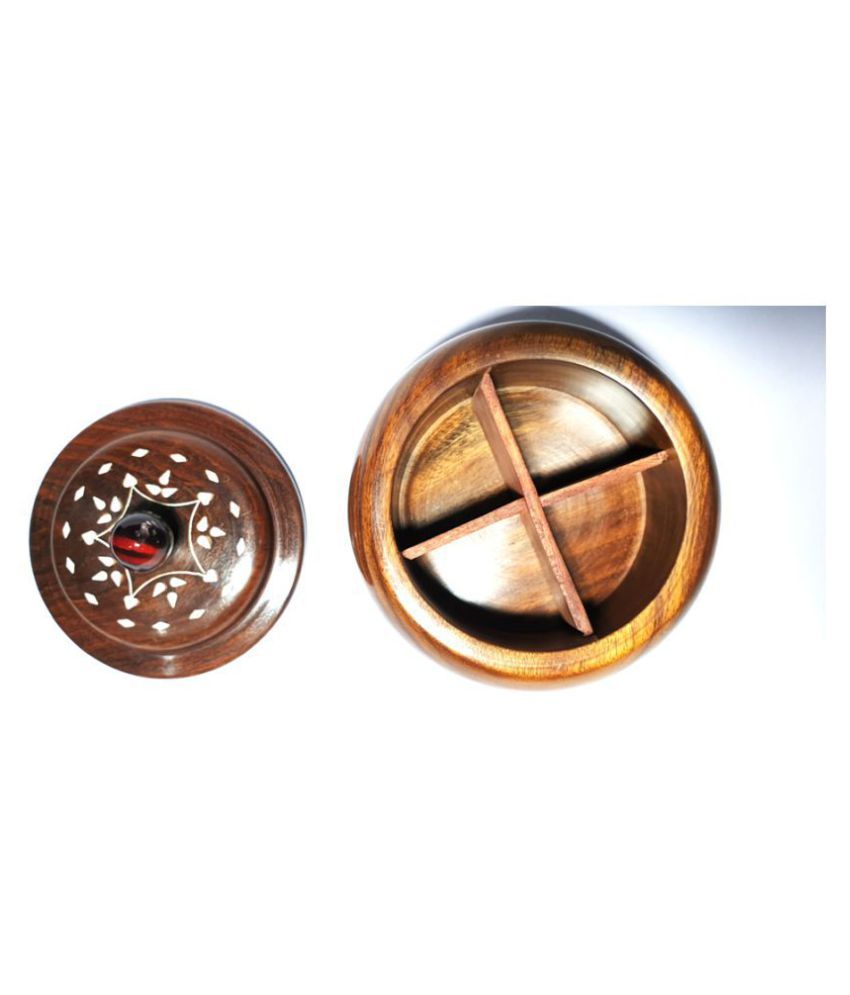 Wood Craft India Wooden Tea/Coffee/Sugar Container Set of 1 500 mL Buy