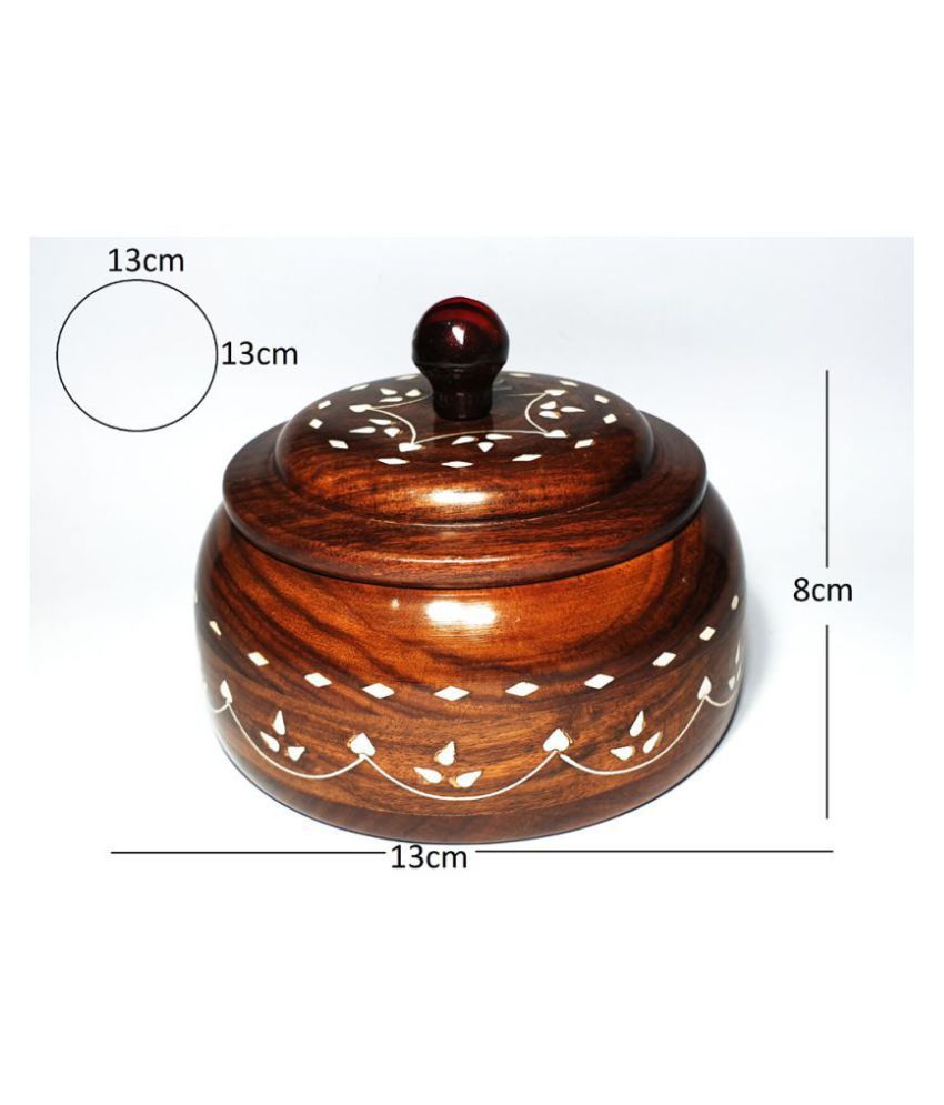 Wood Craft India Wooden Tea/Coffee/Sugar Container Set of 1 500 mL Buy