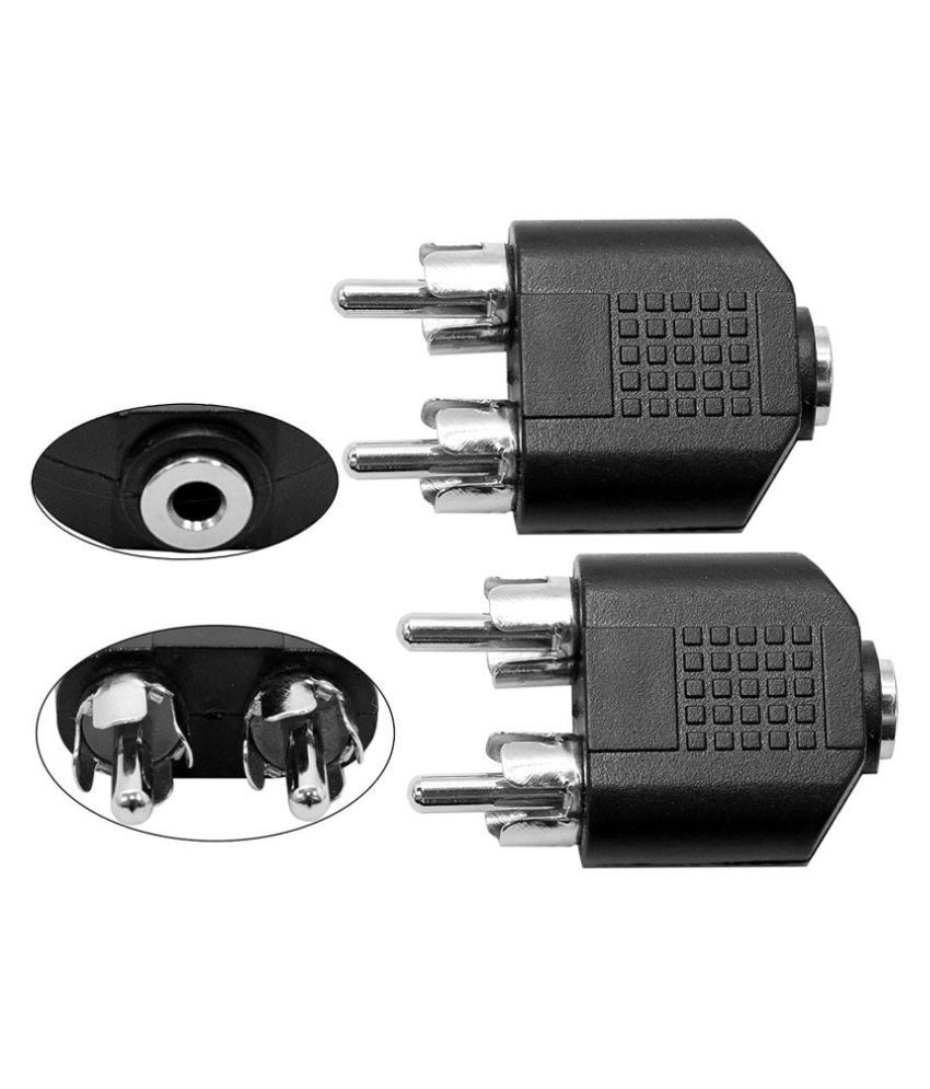 male plug to 3x female stereo audio splitter