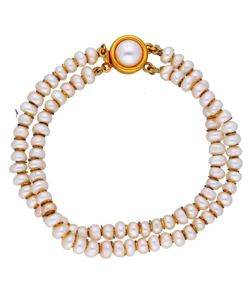 Beautiful Two String Pearl Bracelet by Maha Gauri Jewels Buy Beautiful