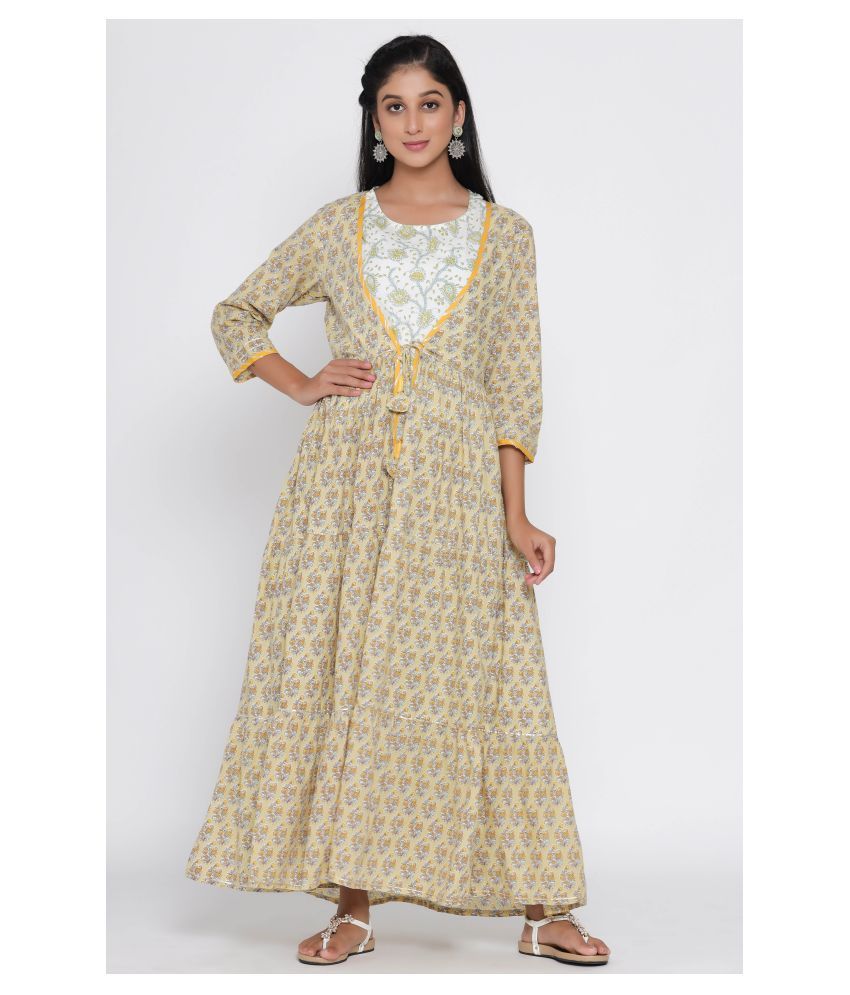 cotton half gown