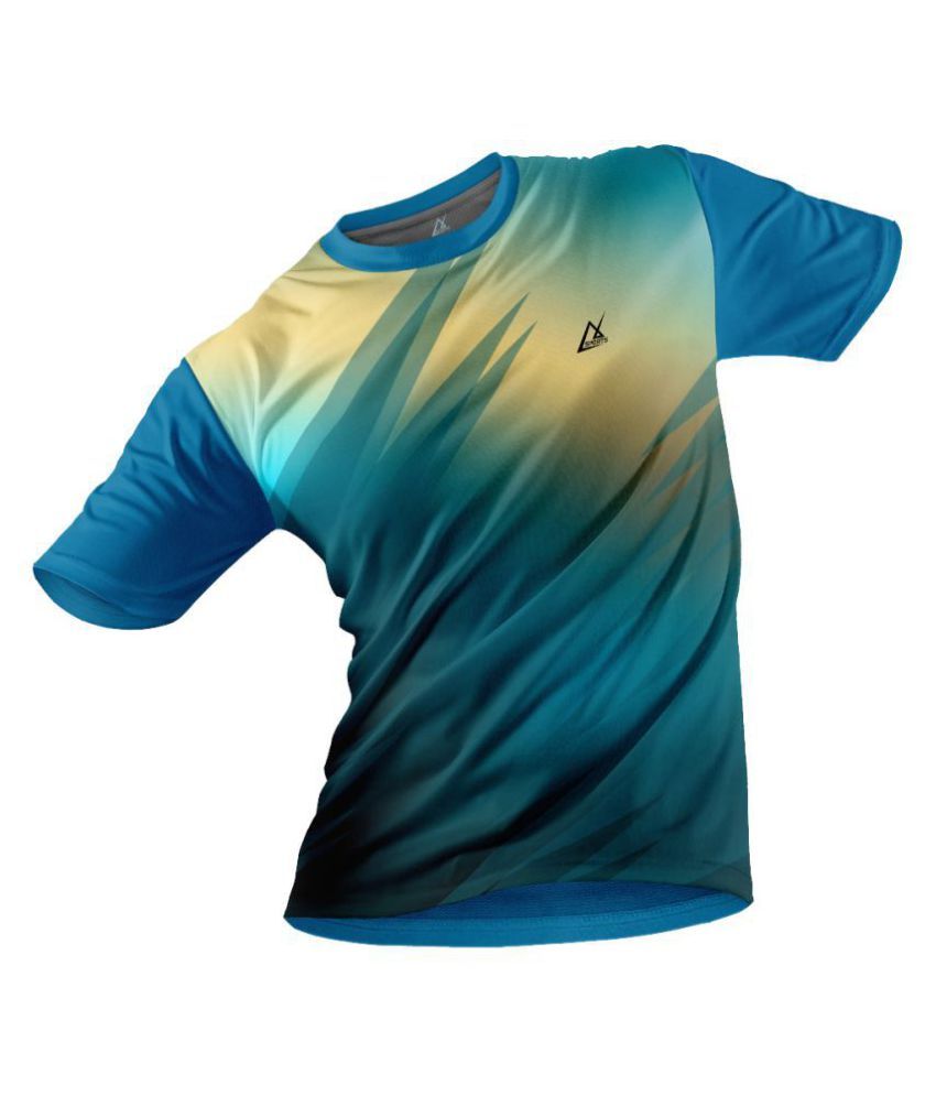 JJ TEES Navy Polyester Jersey Single 
