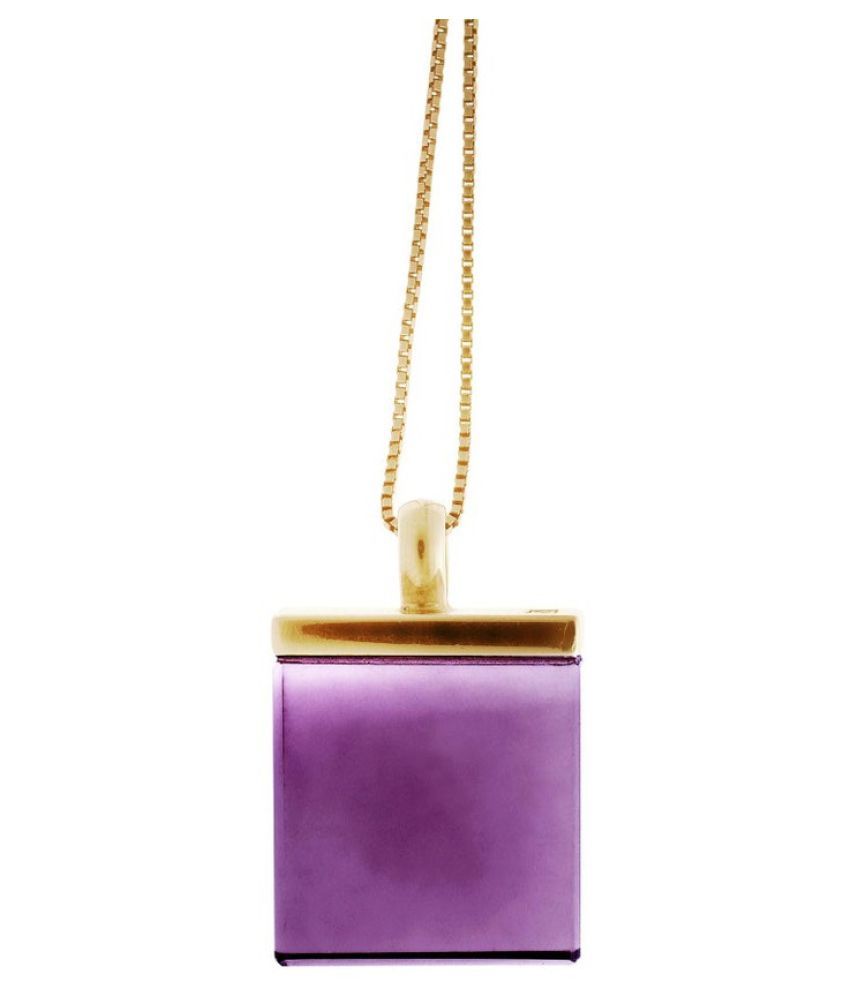 6 carat pure Amethyst(Jamuniya)Gold Plated Pendant without chain by ...