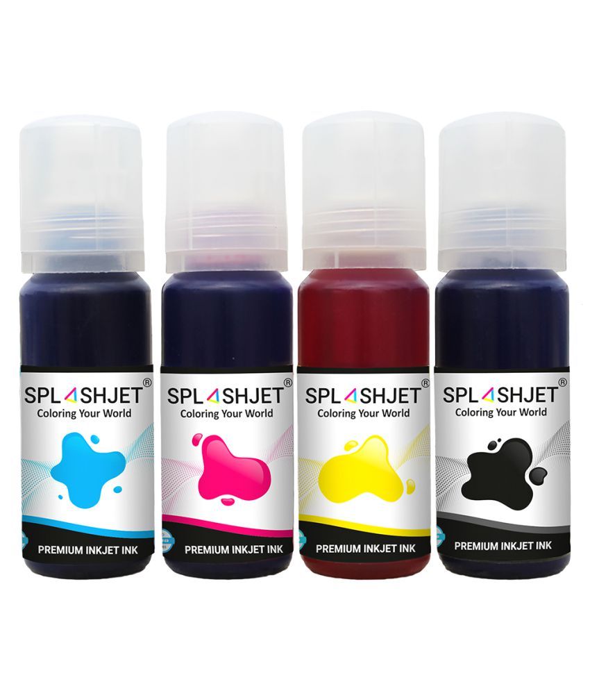 L3110 чернила. 4 X 65ml individual Ink Bottles (BK,C,Y,M) + 1 Extra Black Ink Bottle.