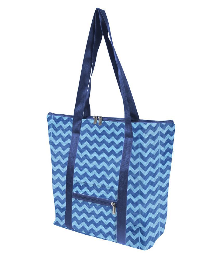     			PrettyKrafts Blue Shopping Bags - 1 Pc