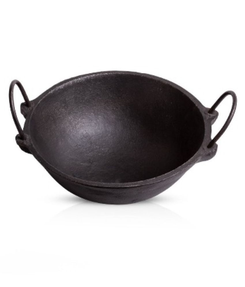 The Indus Valley Cast Iron Kadhai Deep Kadhai 1500 mL Buy Online at
