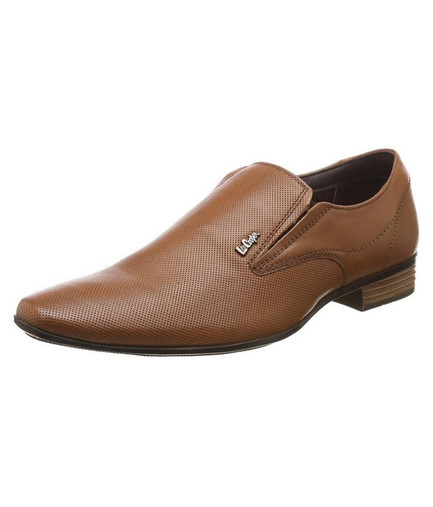 allen cooper tan formal shoes