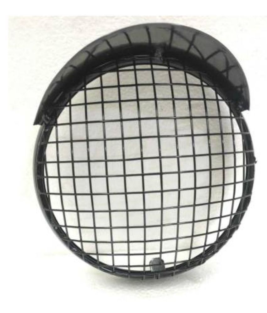 Headlight Protection Grill With Shade Black For Bullet Classic Electra