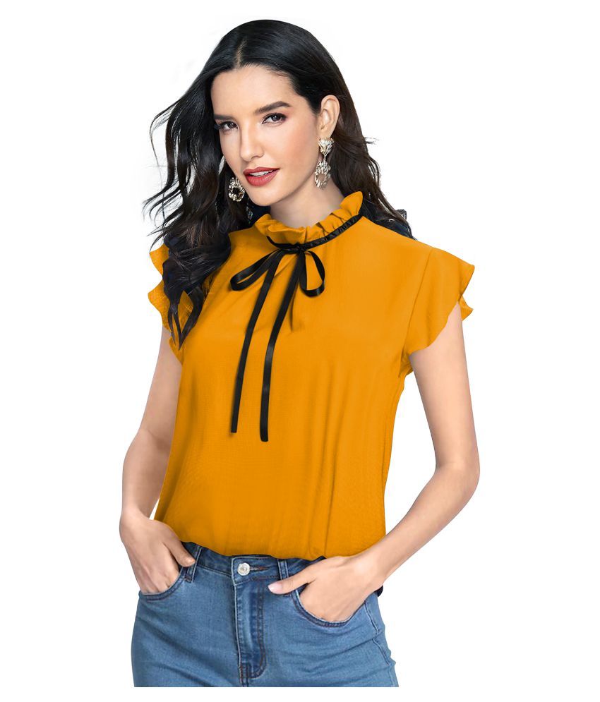 Buy TRYZY Cotton Yellow T-Shirts Online at Best Prices in India - Snapdeal