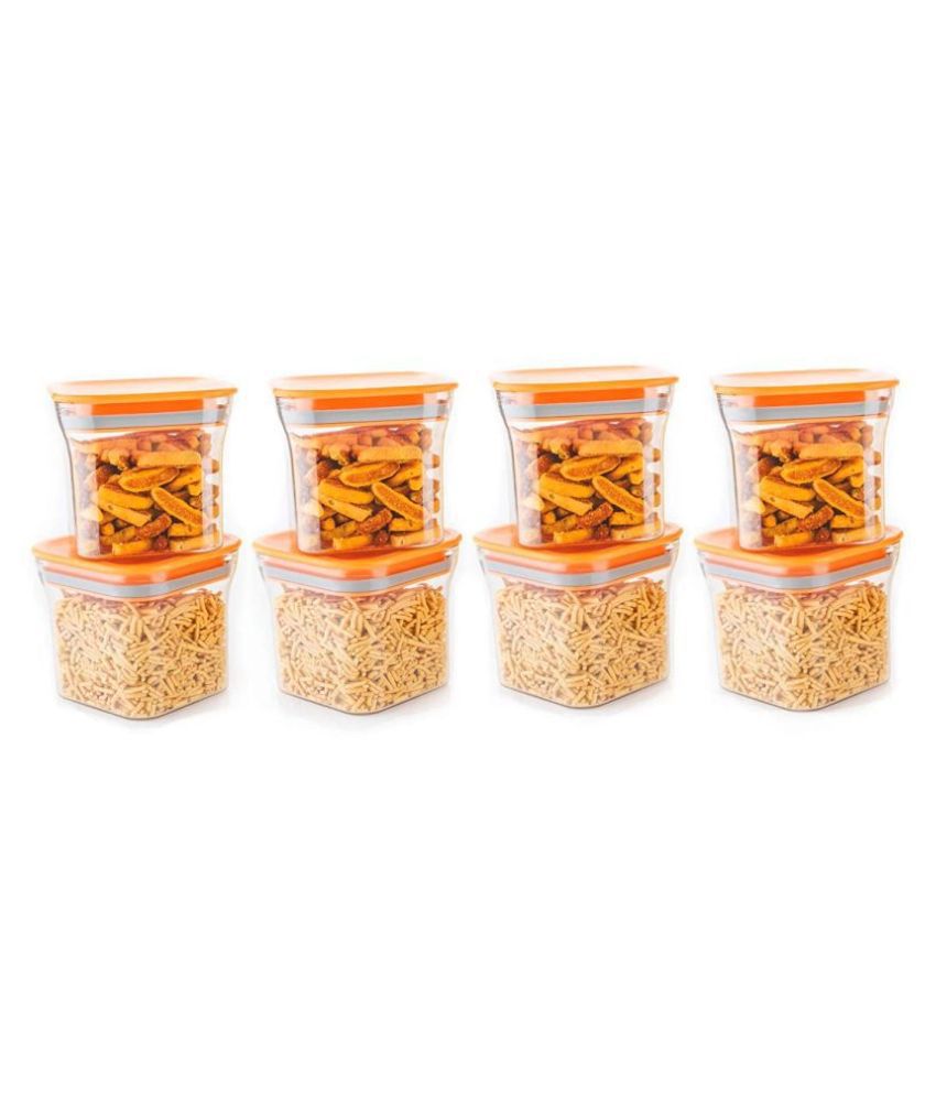     			Analog kitchenware Dal,Pasta,Grocery Polyproplene Food Container Set of 8 550 mL