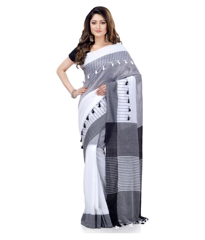 Buy Desh Bidesh - Multicolor Cotton Saree With Blouse Piece (Pack of 1 ...