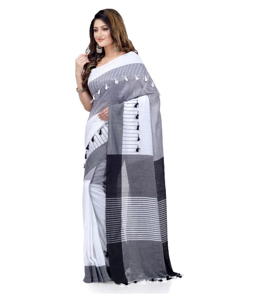 Buy Desh Bidesh - Multicolor Cotton Saree With Blouse Piece (Pack of 1 ...