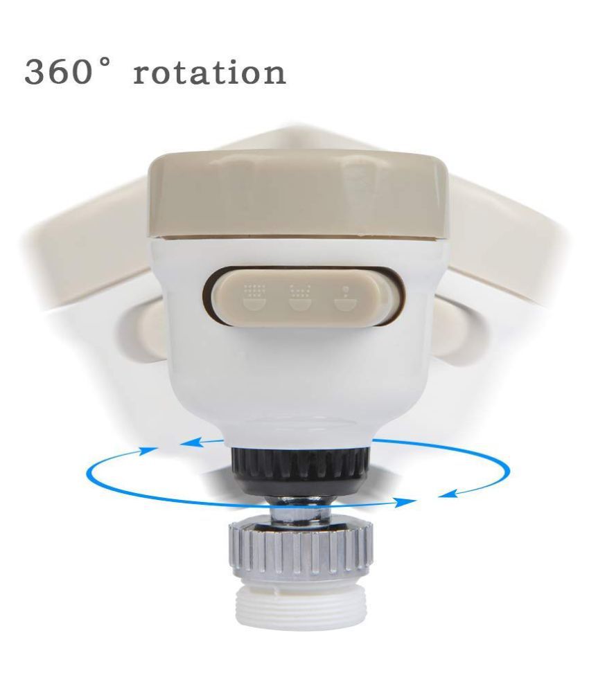     			Maximize 360 Degree Rotating ABS Silicone and Stainless Steel Sprinkler Faucet