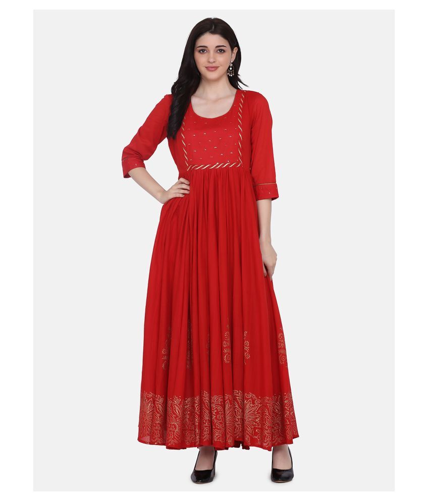 superb ethnic style maroon color beautiful gown