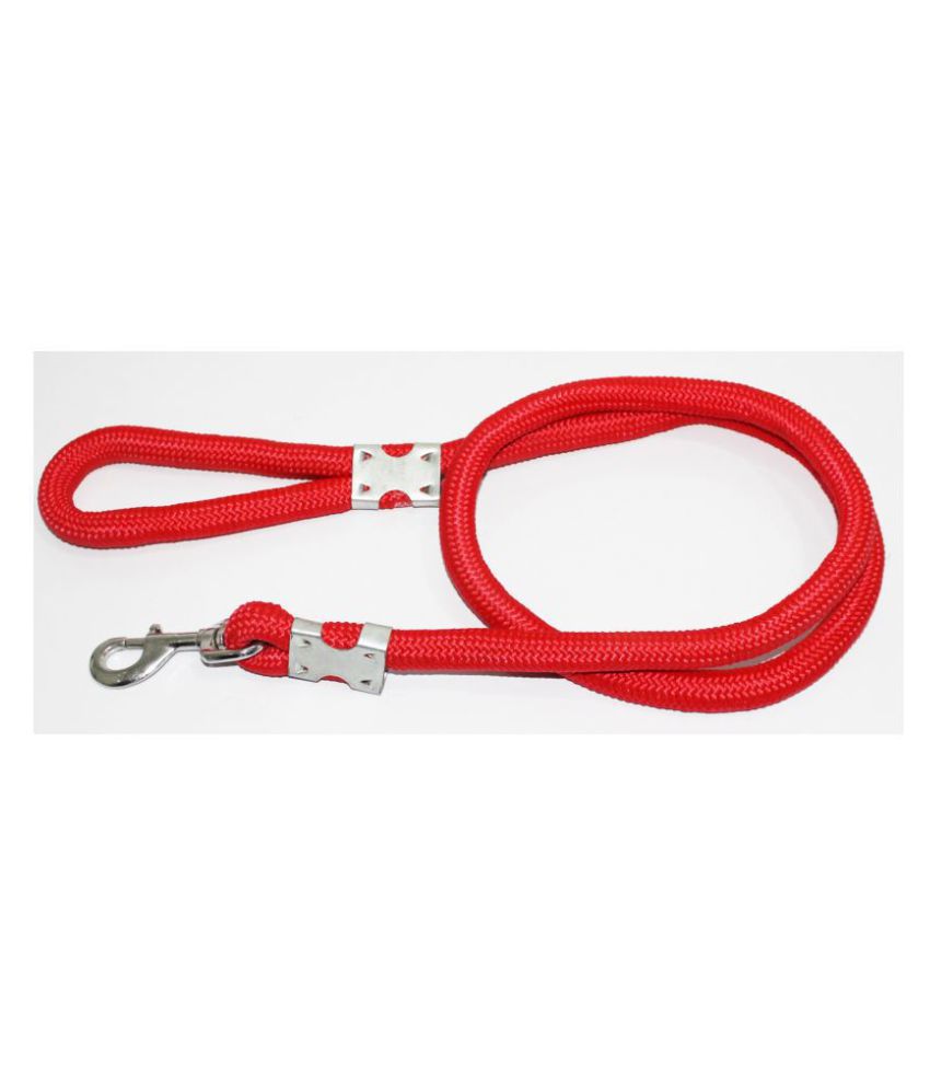     			Petshop7 Premium Quality Strong & Durable Dog Leash Red Rope 15mm Length - 58inch