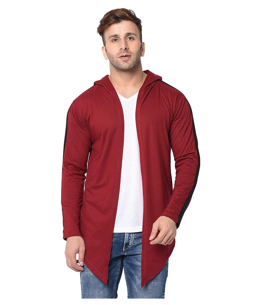 maroon hooded sweater
