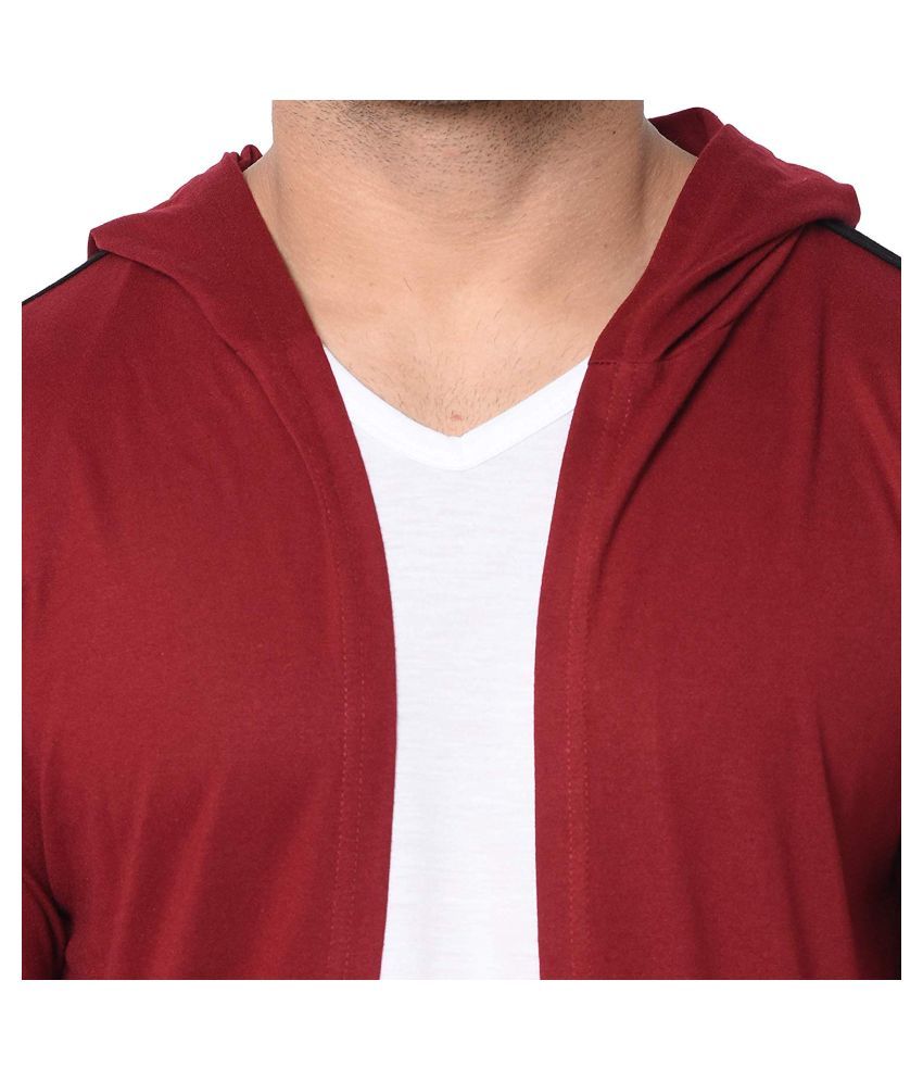 maroon hooded sweater