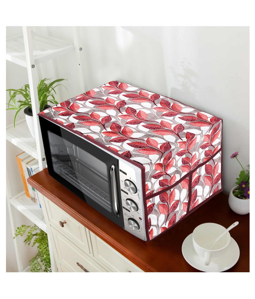     			E-Retailer Single Polyester Pink Microwave Oven Cover - 26-28L