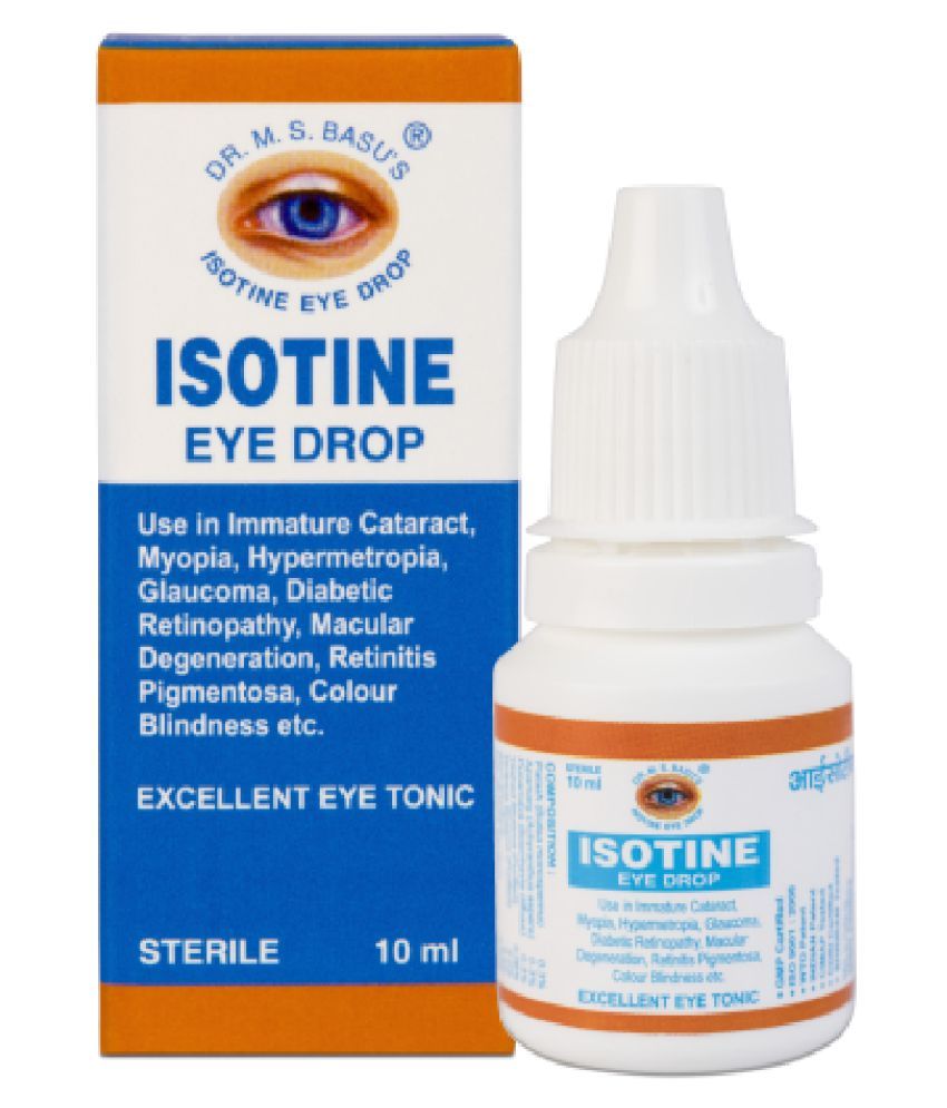 Isotine Isotine Eye Drops Liquid 10 ml Pack Of 6 Buy