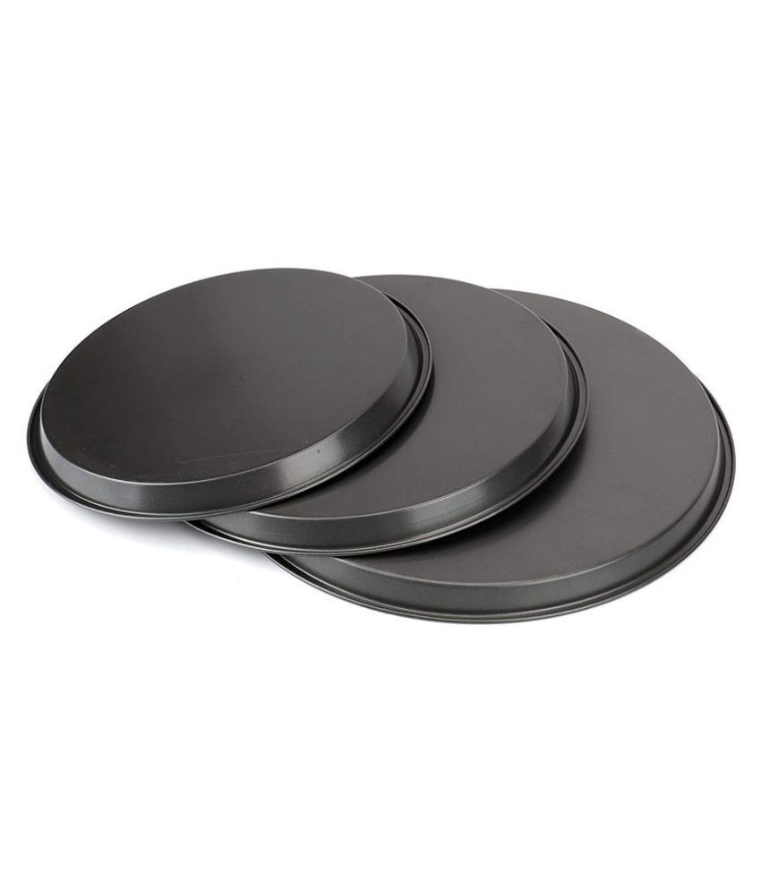NOBRAND JUNGLE-A Pizza Tray,Pizza Pan Non-Stick Coating Carbon Steel Crisper Portable Tool for Home Kitchen