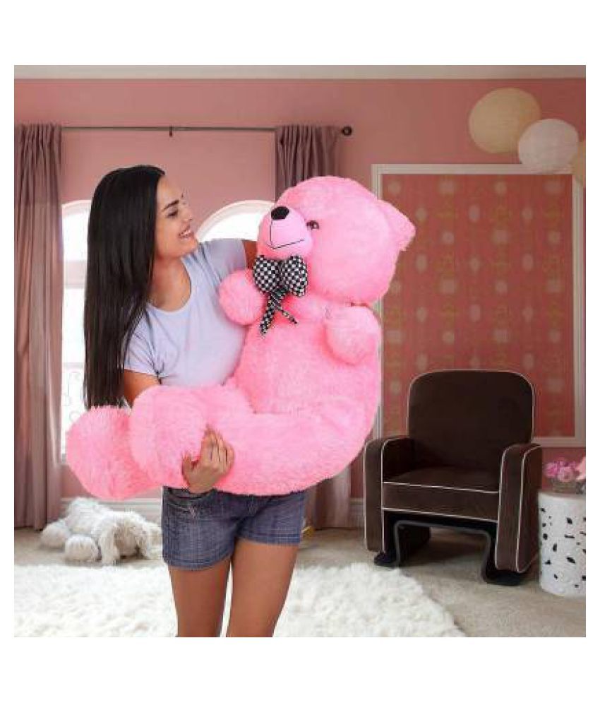 3 feet teddy bear pink