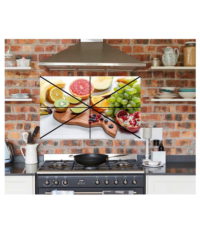 sp decals fruits multicolour wall sticker Abstract Glow in the Dark