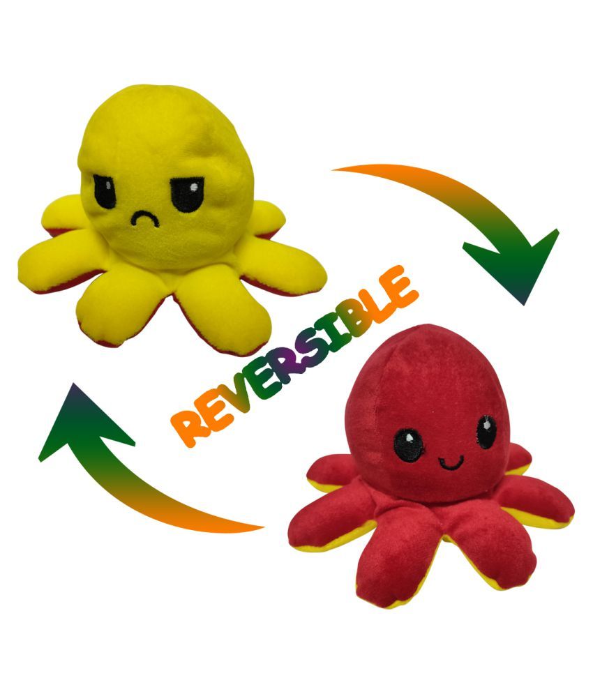 happy sad reversible plush