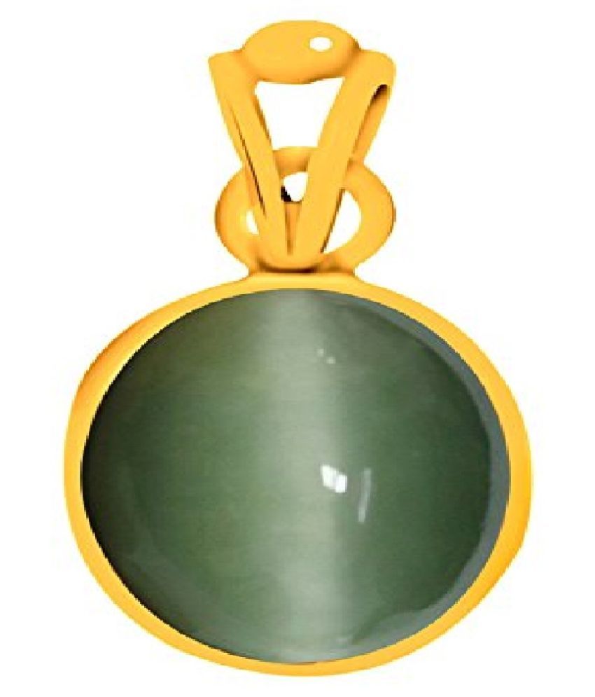 Kundli Gems 725 Carat Cats Eye Stone Pendant Natural Cats Eye Stone Certified And Astrological 7761