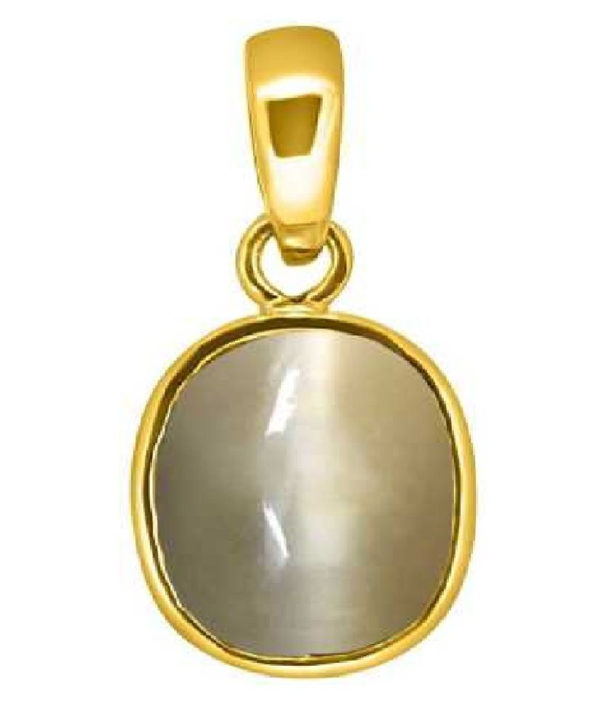 Kundli Gems Cats eye Stone Pendant Natural 9 carat stone Cats Eye