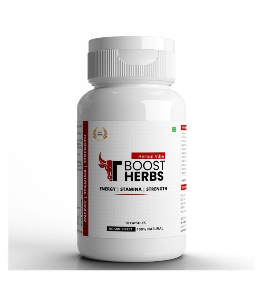 Herbal Vibe Testo Capsules For Men Stamina Booster Capsule 30 no.s Pack