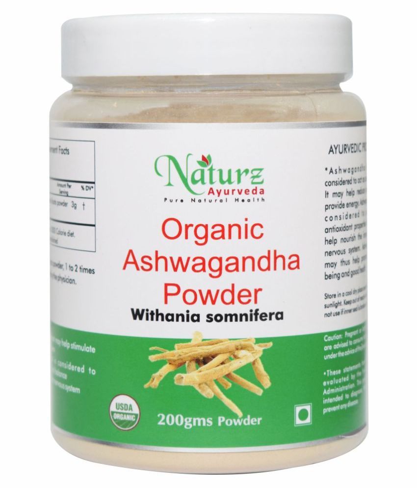 Buy Naturz Ayurveda Organic Ashwagandha Powder 200 gm Online at Best