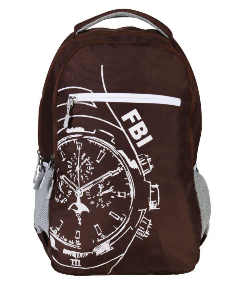     			FBI Brown 35 Ltrs School Bag for Boys & Girls