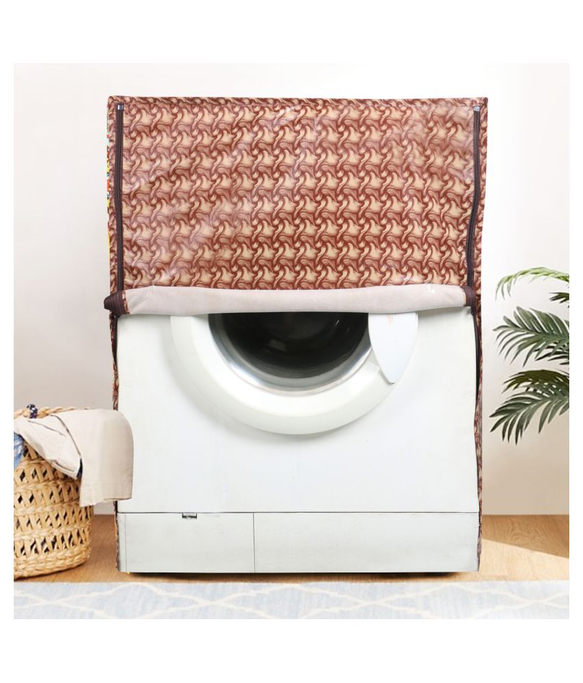    			E-Retailer Single PVC Brown Washing Machine Cover for Universal 7 kg Front Load