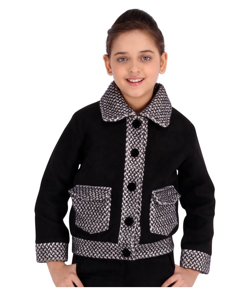     			Partywear Houndstooth Pattern Winter Coat