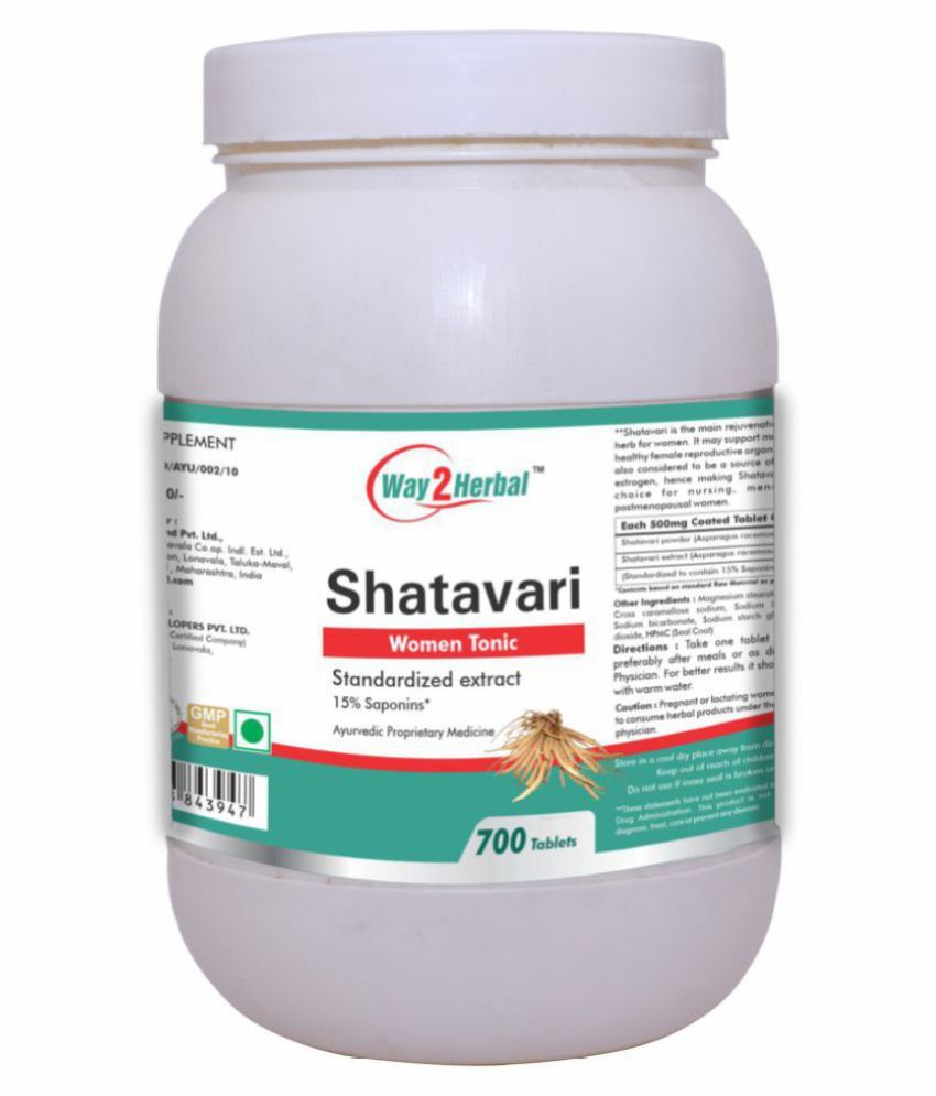 Way2Herbal Shatavari Tablets Tablet 700 no.s: Buy Way2Herbal Shatavari