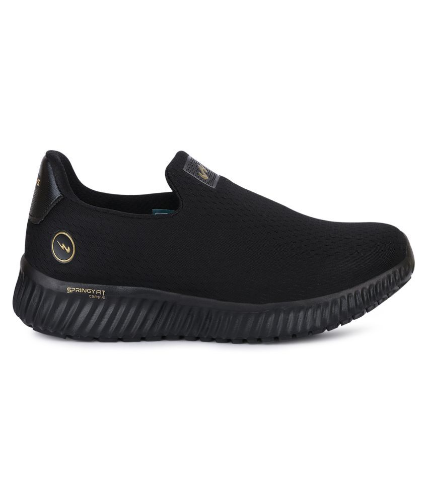 campus black shoes without laces